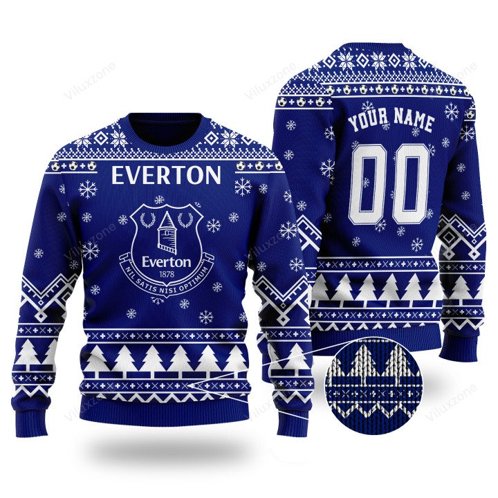 Personalized Everton FC 1878 Custom Christmas Sweater 2 Personalized Everton FC 1878 Custom Christmas Sweater 1