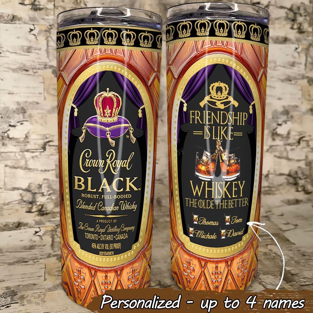 Personalized Friendship Is Like The Older The Better Whiskey Skinny Tumbler