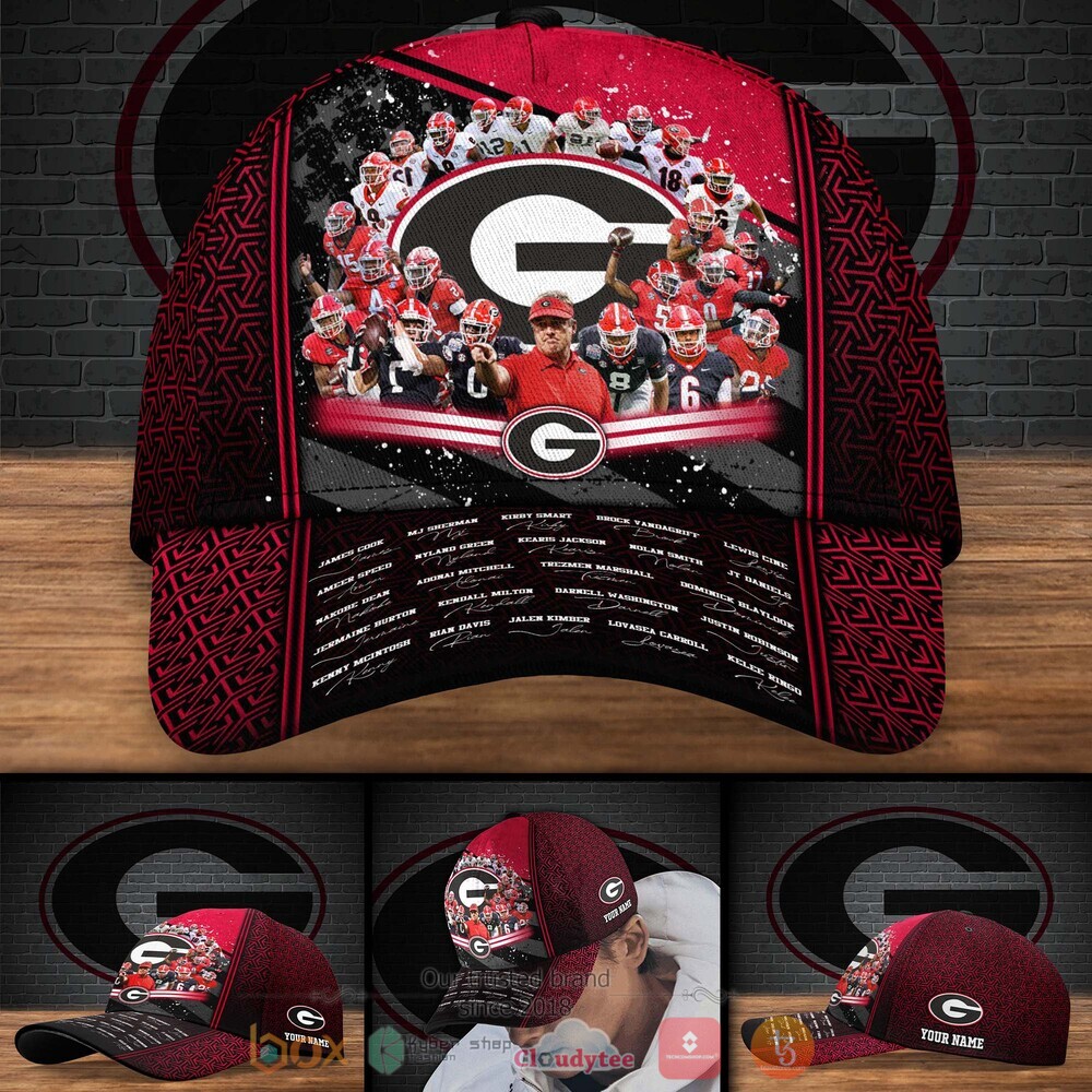 Personalized Georgia Bulldogs Football Player NCAA Custom cap