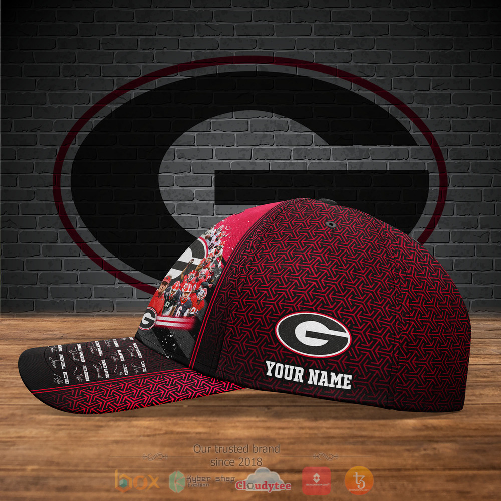 Personalized Georgia Bulldogs Football Player NCAA Custom hat Cap 3 Personalized Georgia Bulldogs Football Player NCAA Custom cap 1 2