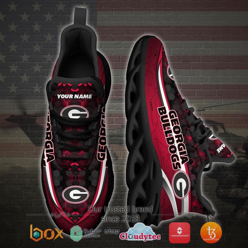 Georgia Bulldogs Football Team Personalized Clunky Max Soul Sneaker 3 Personalized Georgia Bulldogs Football Team Clunky Max Soul Shoes 1 2