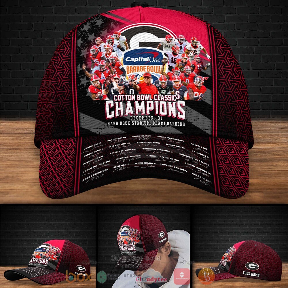 Personalized Georgia Bulldogs Orange Bowl 2021 Custom Cap