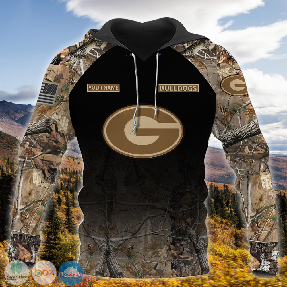 Personalized Georgia Bulldogs hunting camo custom jersey shirt, hoodie 2 Personalized Georgia Bulldogs hunting camo custom 3d shirt hoodie 1