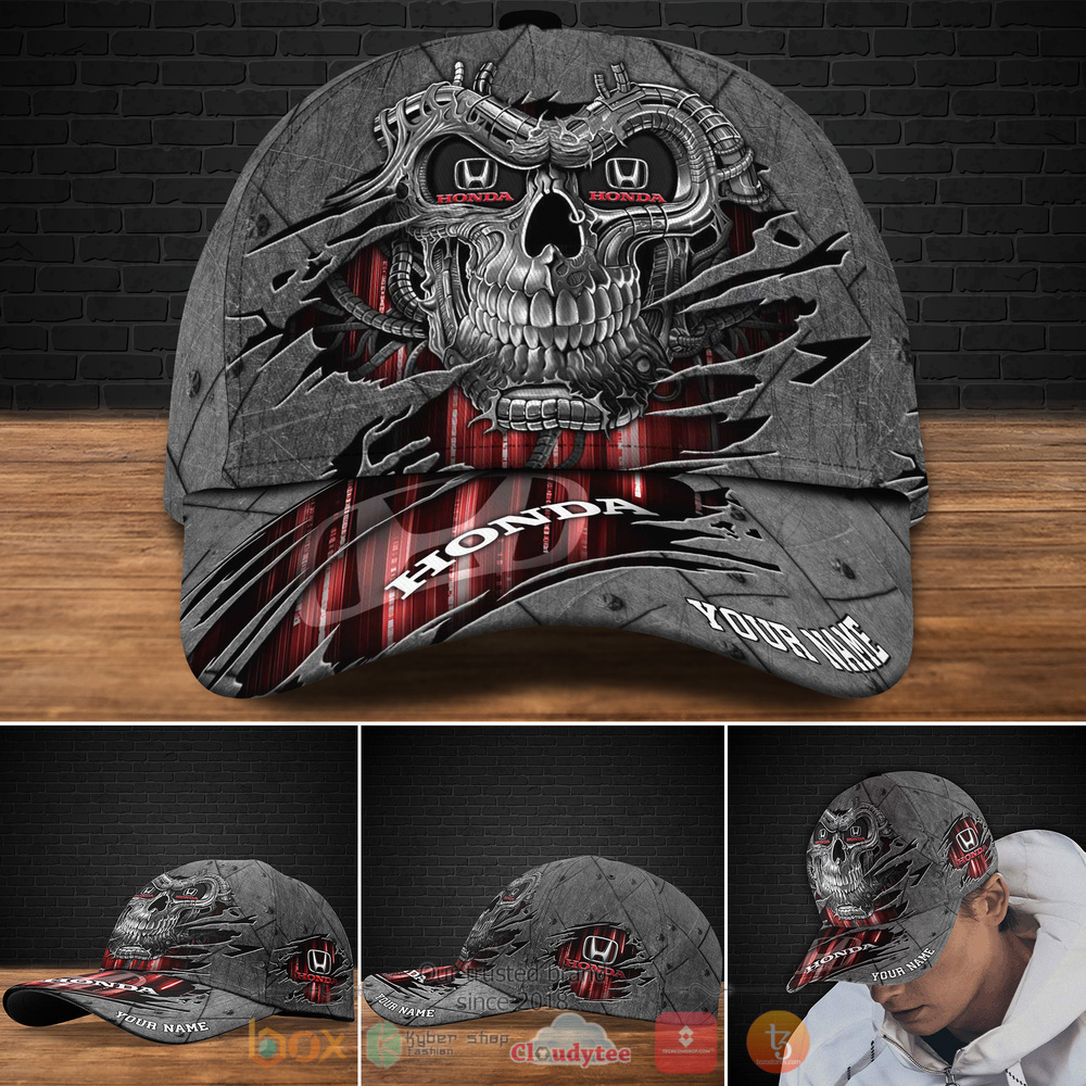 Personalized Honda Skull Custom cap