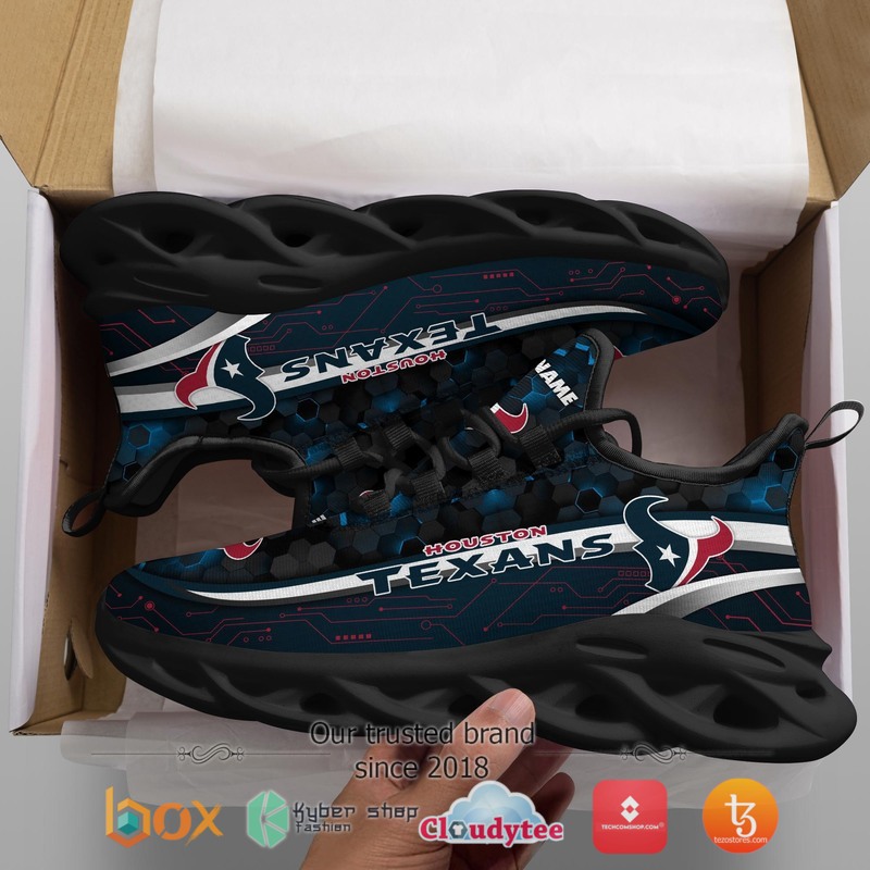 Houston Texans Football Team Personalized Clunky Max Soul Sneaker 2 Personalized Houston Texans Football Team Clunky Max Soul Shoes 1