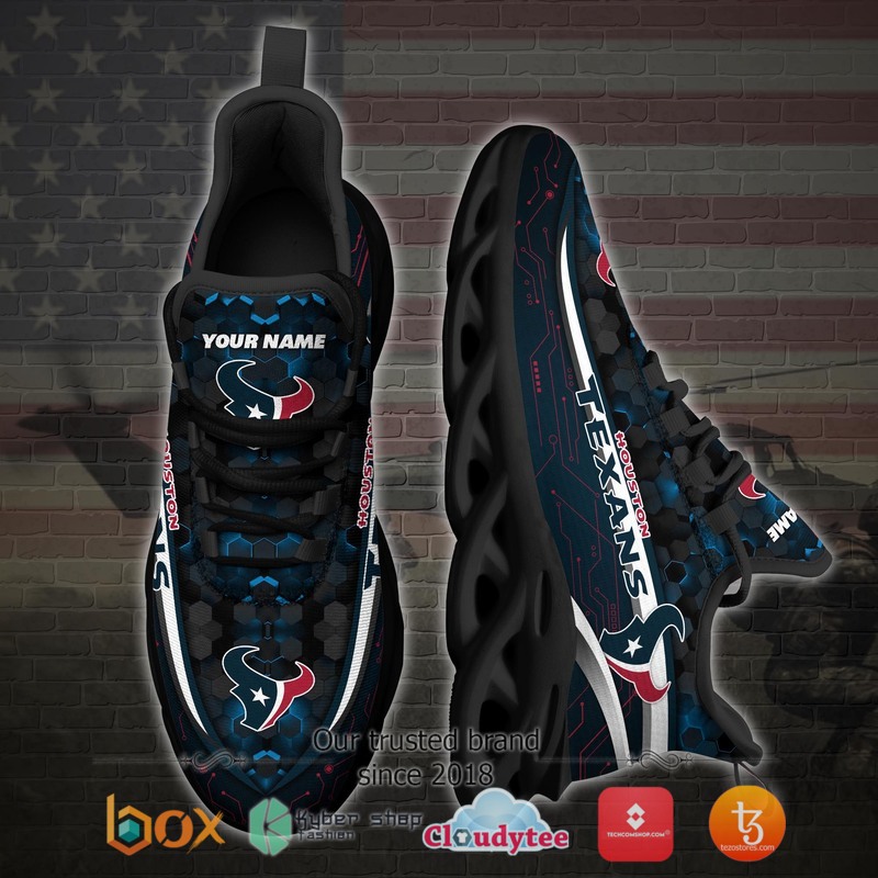 Houston Texans Football Team Personalized Clunky Max Soul Sneaker 3 Personalized Houston Texans Football Team Clunky Max Soul Shoes 1 2