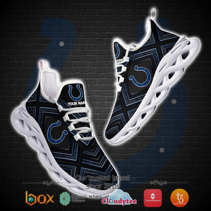 Personalized Indianapolis Colts Custom Clunky max soul shoes 1 2 3 4 5