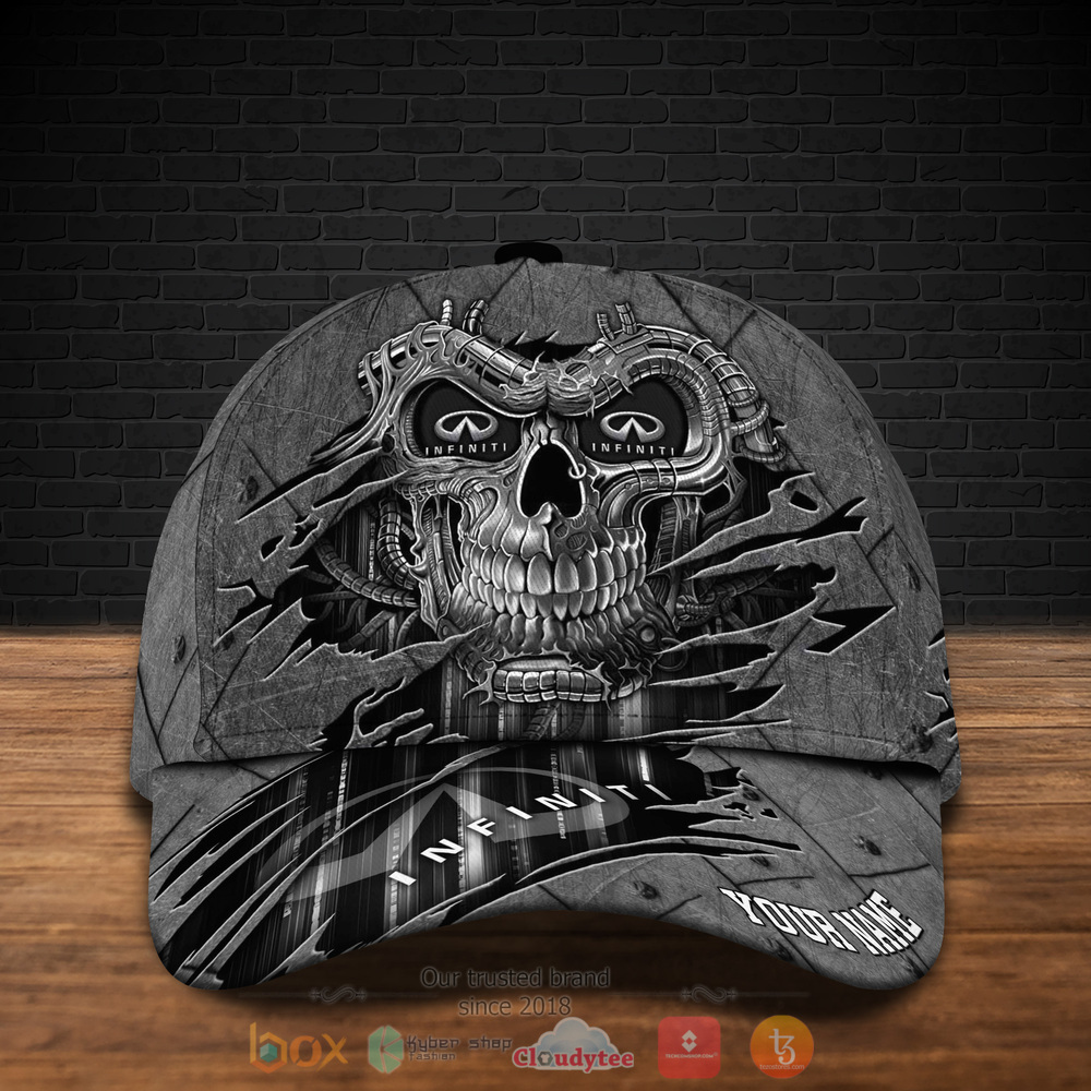 Personalized Skull Infiniti Custom hat Cap 5 Personalized Infiniti Skull Custom cap 1 2 3 4
