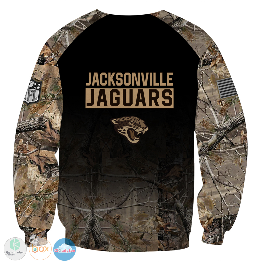 Personalized Jacksonville Jaguars NFL hunting camo custom 3d shirt hoodie 1 2 3 4