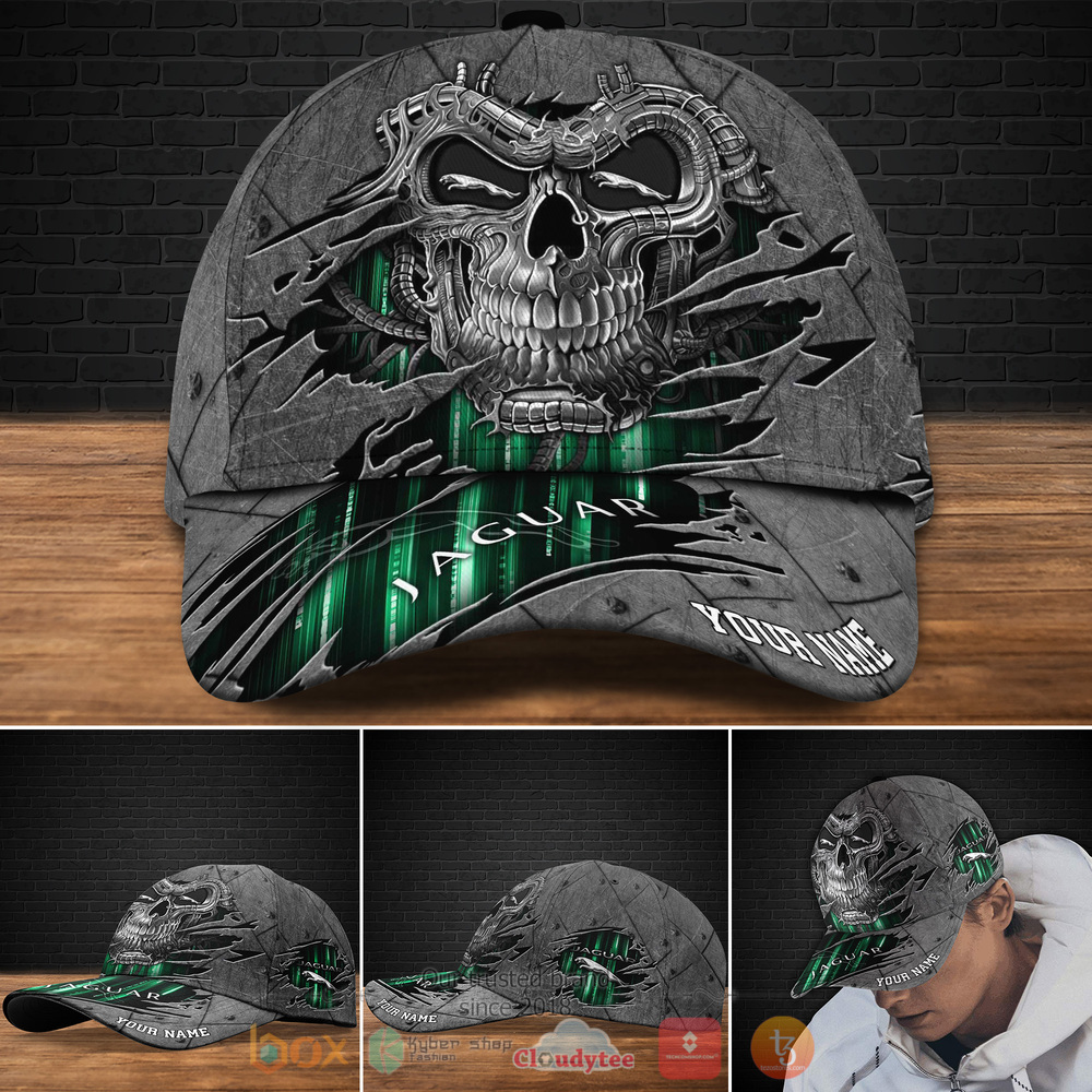 Personalized Jaguar Skull Custom cap