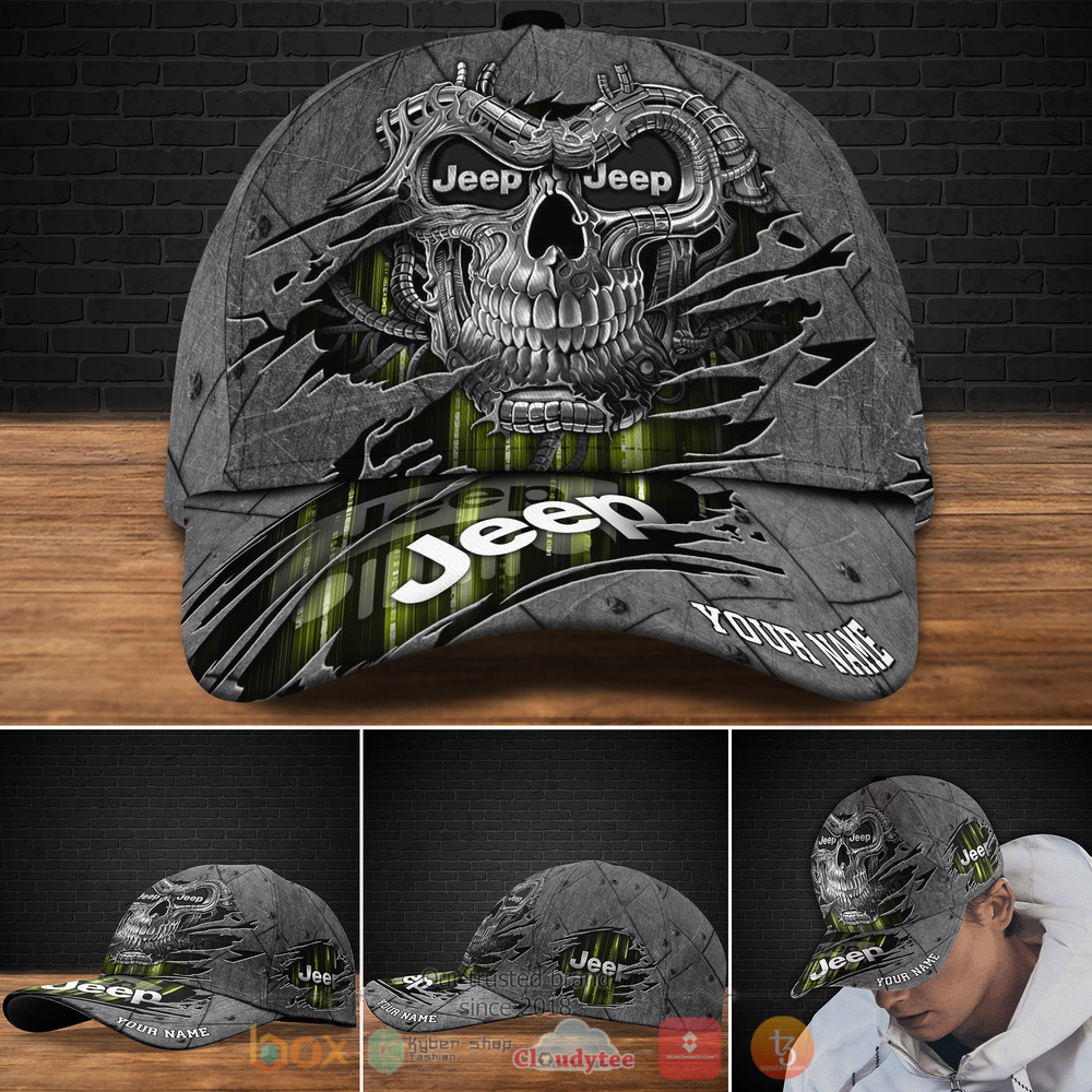 Personalized Jeep Skull Custom cap