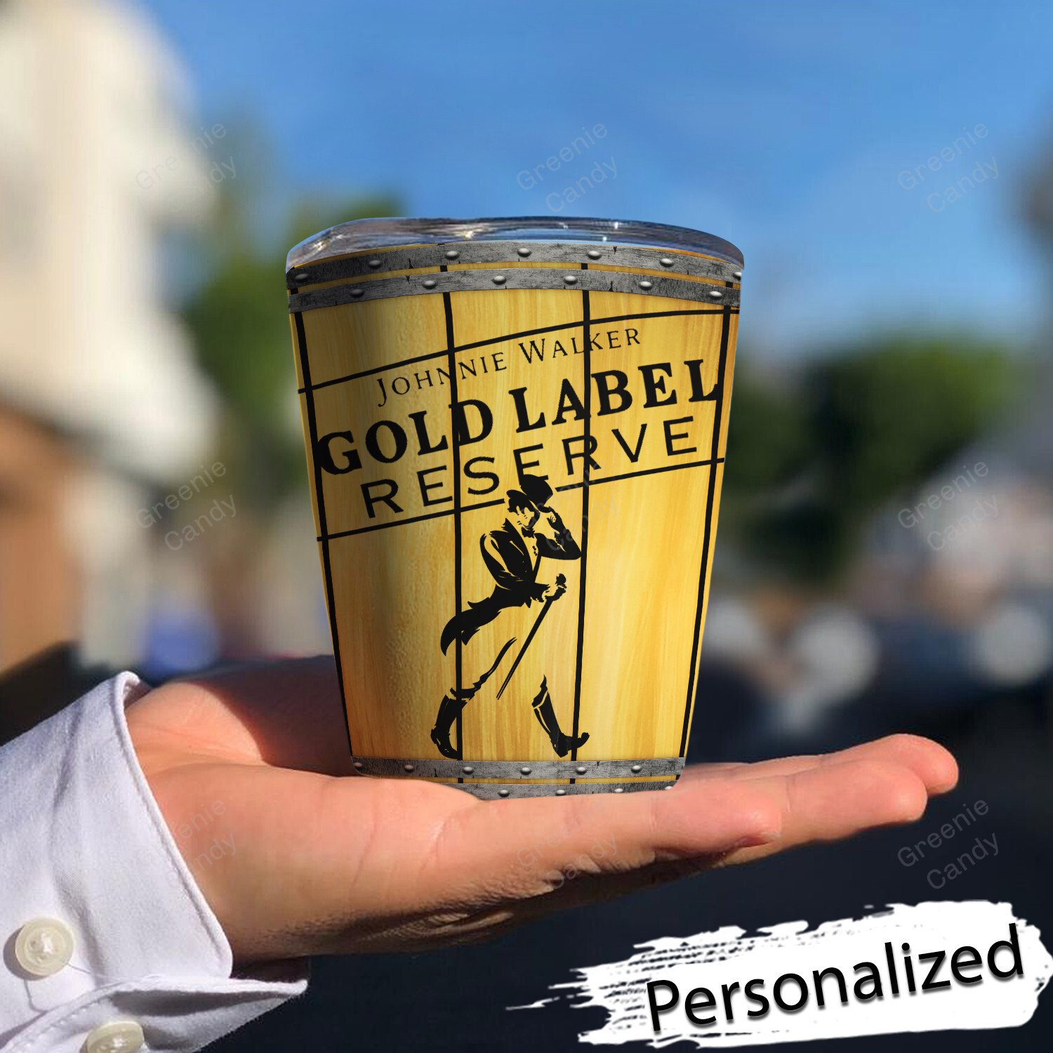 Personalized Johnnie Walker Gold Label Whiskey Tumbler 2 Personalized Johnnie Walker Gold Label Whiskey Tumbler 1