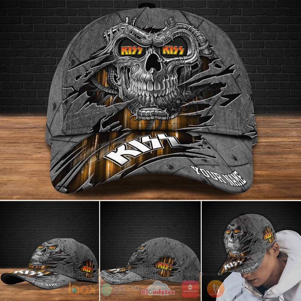 Personalized Kiss Skull Custom cap