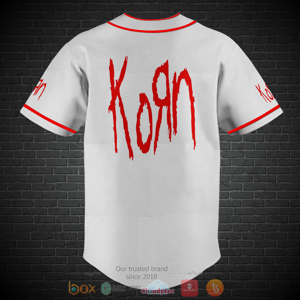 Personalized Korn band custom baseball jersey shirt 2 Personalized Korn band custom baseball jersey 1