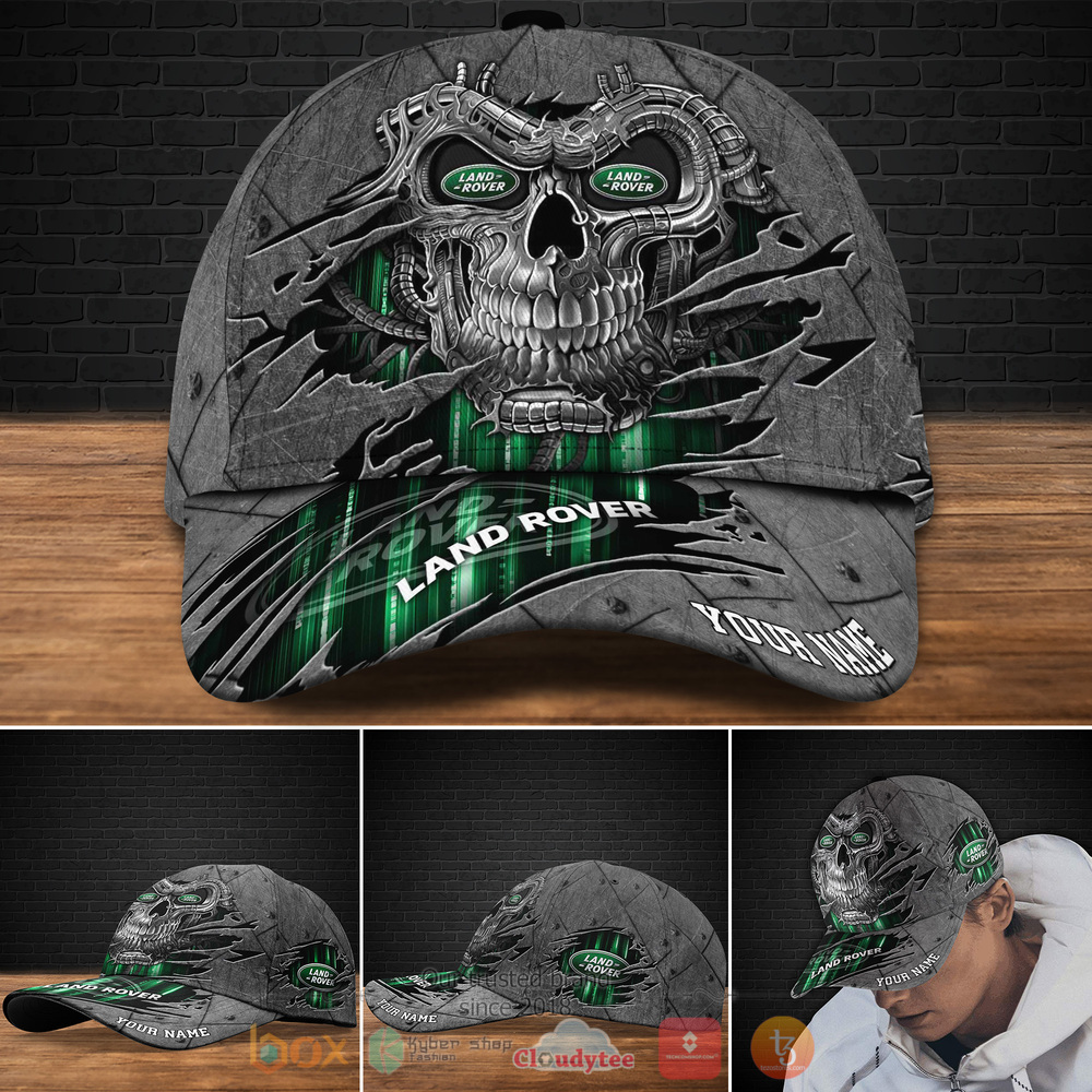 Personalized Skull Land Rover Custom hat Cap 10 Personalized Land Rover Skull Custom cap