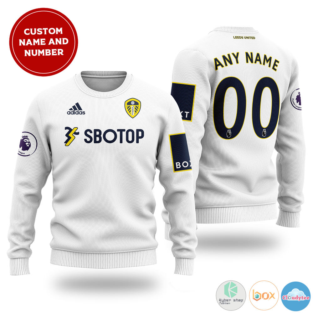 Personalized Leeds United SBOTOP custom ugly Christmas sweater 1 Personalized Leeds United SBOTOP custom christmas sweater