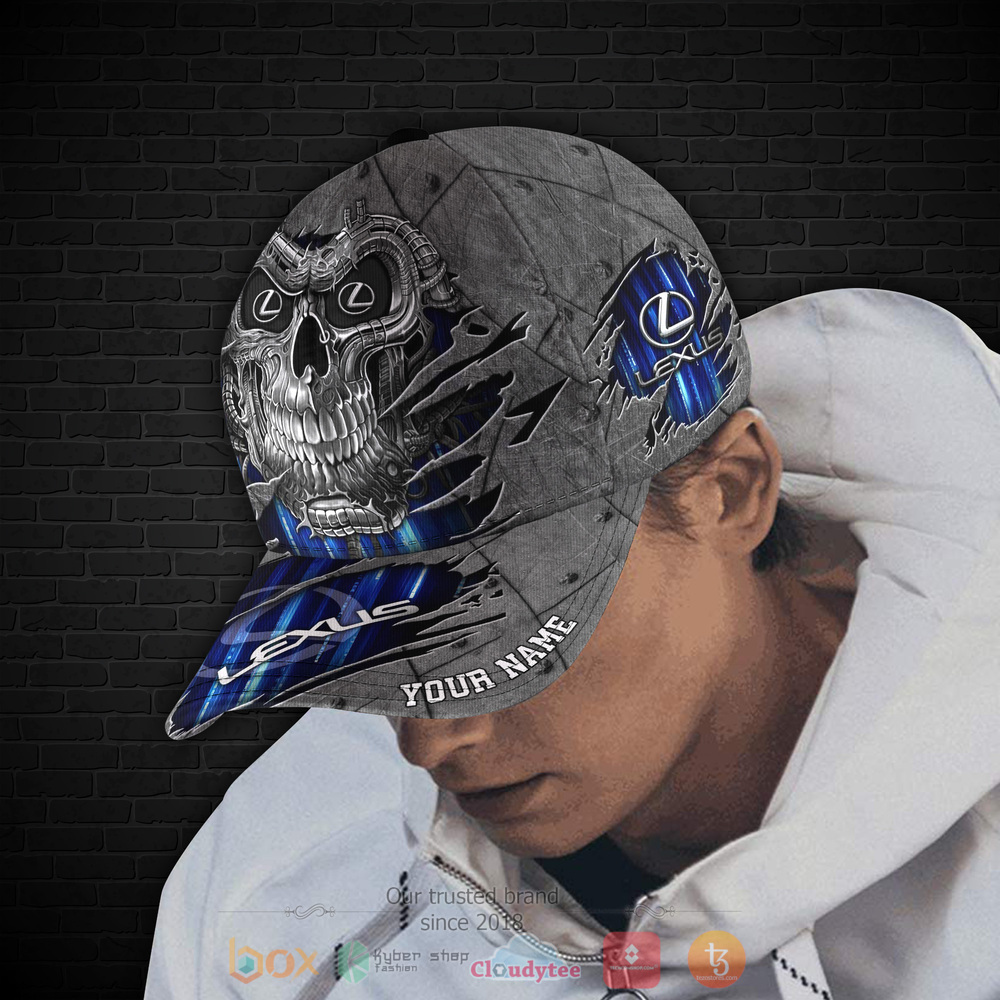 Personalized Skull Lexus Custom hat Cap 4 Personalized Lexus Skull Custom cap 1 2 3