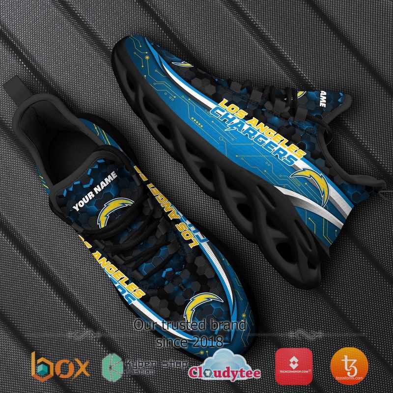 Personalized Los Angeles Chargers Football Team Max Soul Clunky Sneaker 8 Personalized Los Angeles Chargers Football Team Max Soul Clunky Sneaker