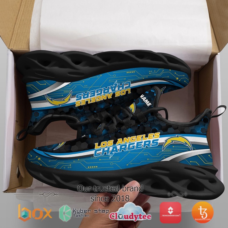 Personalized Los Angeles Chargers Football Team Max Soul Clunky Sneaker 2 Personalized Los Angeles Chargers Football Team Max Soul Clunky Sneaker 1