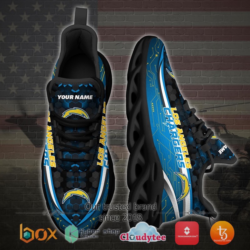 Personalized Los Angeles Chargers Football Team Max Soul Clunky Sneaker 3 Personalized Los Angeles Chargers Football Team Max Soul Clunky Sneaker 1 2