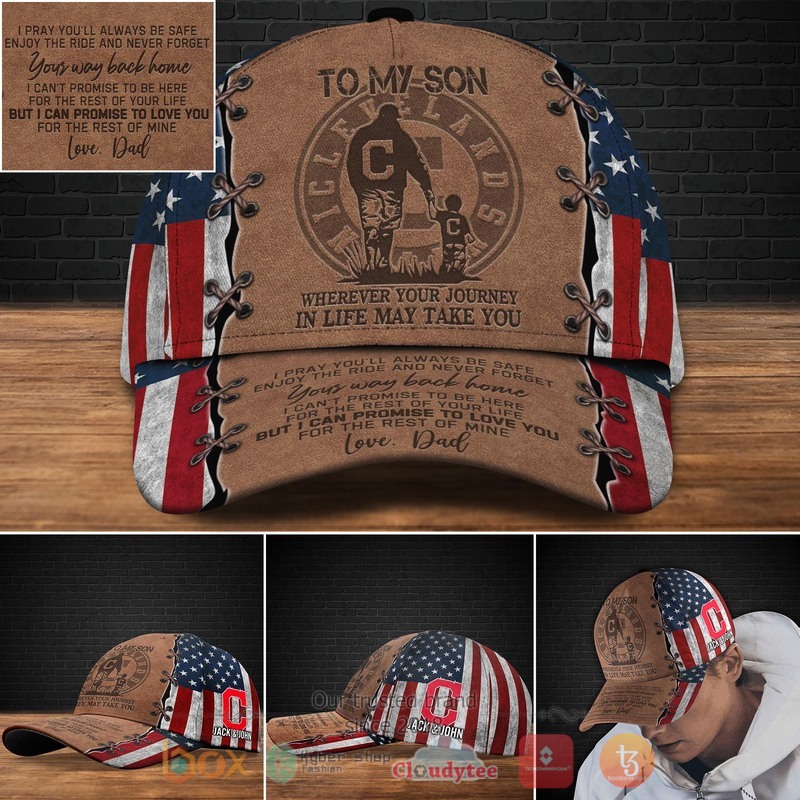 Personalized MLB Cleveland Indians Sport Cap