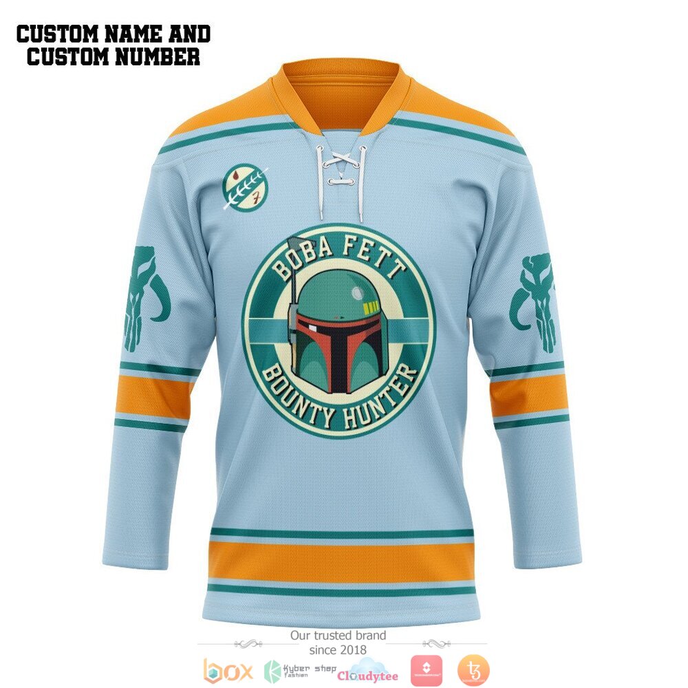 Mandalorian Bounty Hunters custom Personalized hockey jersey 8 Personalized Mandalorian Bounty Hunters custom hockey jersey