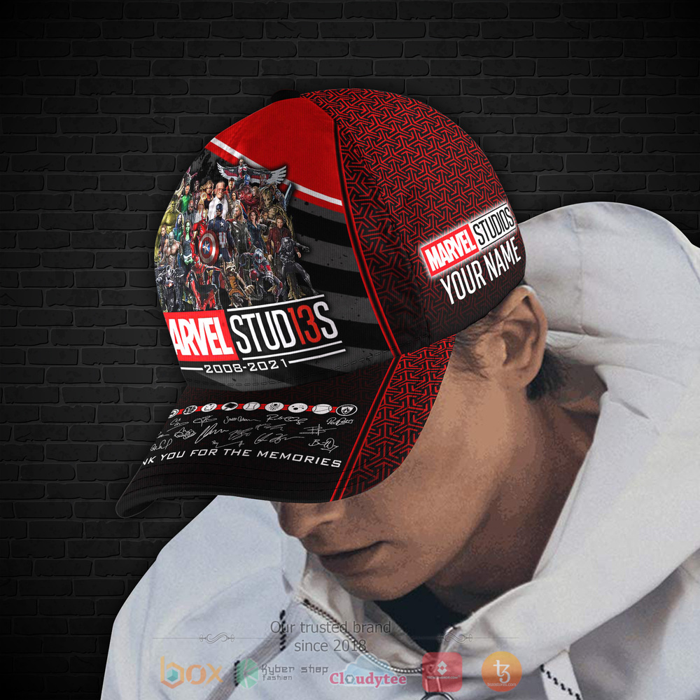 Personalized Marvel Studio Witth Signatures Custom hat Cap 4 Personalized Marvel Studio Witth Signatures Custom Cap 1 2 3