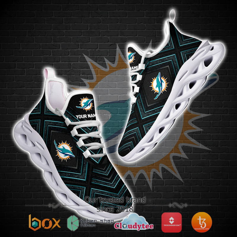 Personalized Miami Dolphins Custom Clunky max soul shoes 1 2 3 4 5