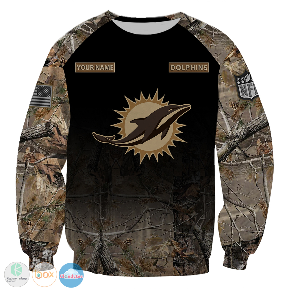 Personalized Miami Dolphins hunting camo NFL custom jersey shirt, hoodie 6 Personalized Miami Dolphins NFL hunting camo custom 3d shirt hoodie 1 2 3 4 5