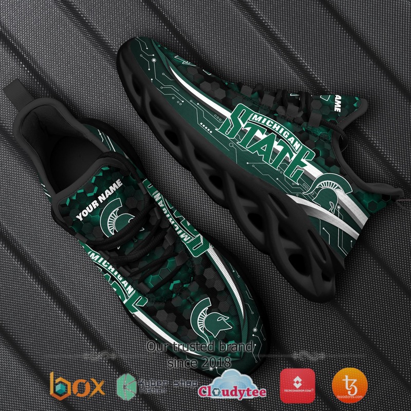 Michigan State Spartans Football Team Personalized Clunky Max Soul Sneaker 9 Personalized Michigan State Spartans Football Team Clunky Max Soul Shoes