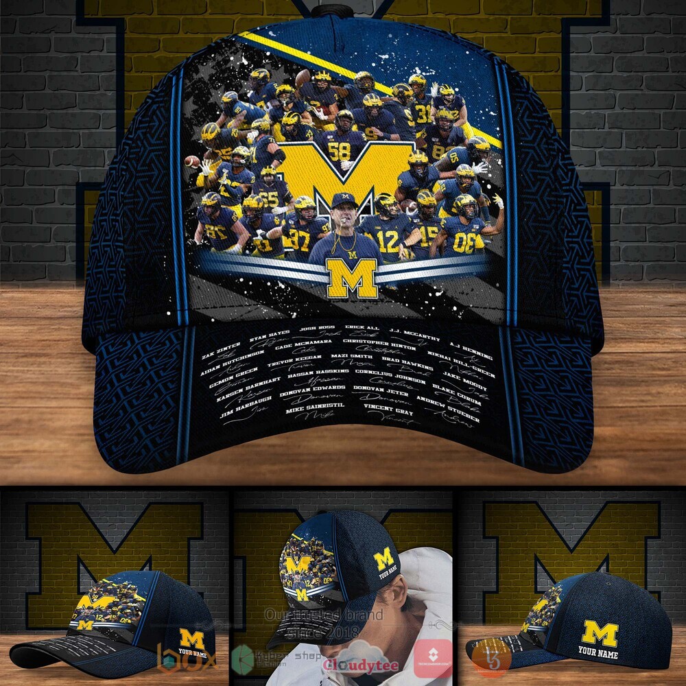Personalized Michigan Wolverines Football Player NCAA Custom cap
