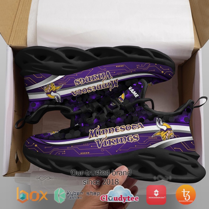 Personalized Minnesota Vikings Football Team Max Soul Clunky Sneaker 2 Personalized Minnesota Vikings Football Team Max Soul Clunky Sneaker 1