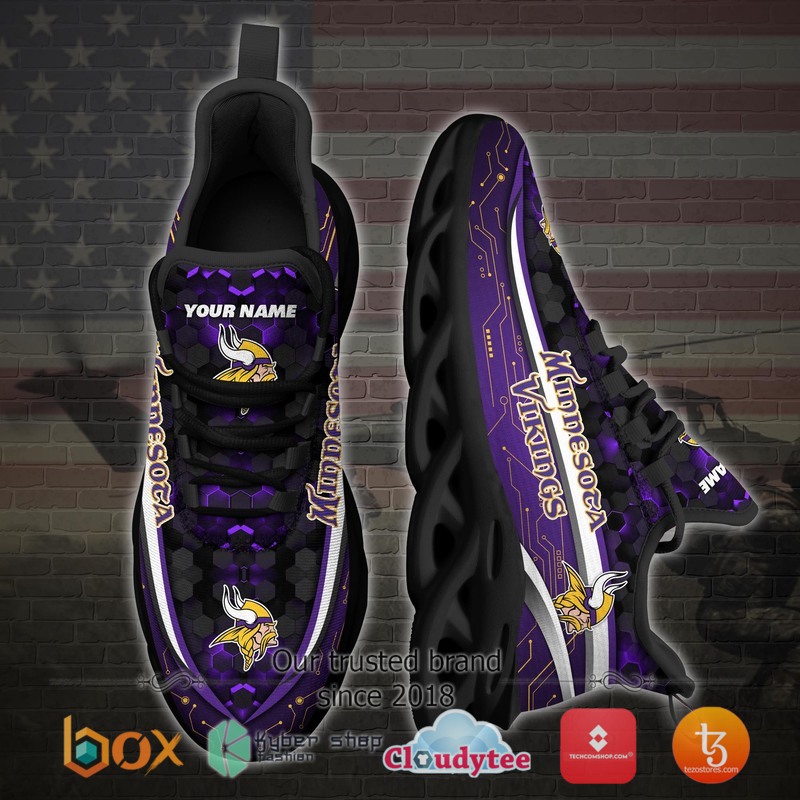 Personalized Minnesota Vikings Football Team Max Soul Clunky Sneaker 3 Personalized Minnesota Vikings Football Team Max Soul Clunky Sneaker 1 2
