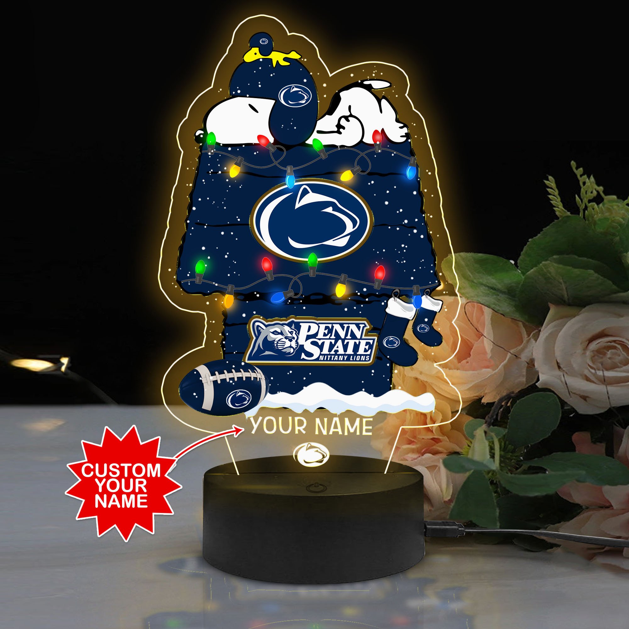 Personalized NCAA Penn State Nittany Lions Led Lamp 3 Personalized NCAA Penn State Nittany Lions Led Lamp 1 2