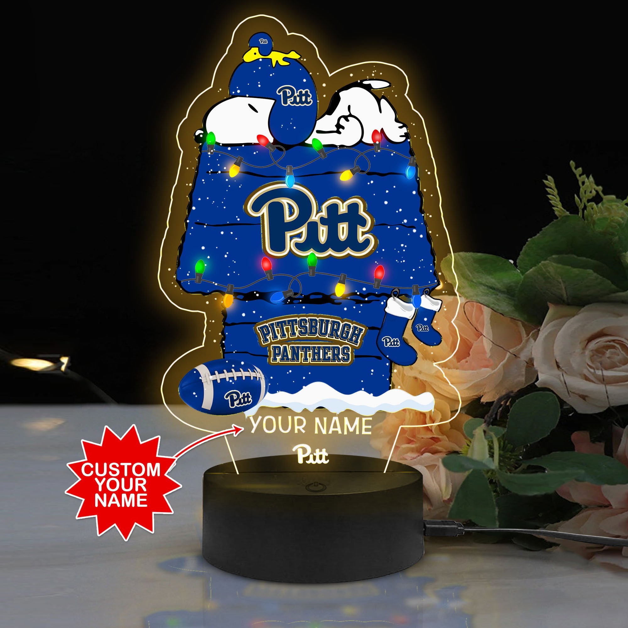 Personalized NCAA Pittsburgh Panthers Led Lamp 3 Personalized NCAA Pittsburgh Panthers Led Lamp 1 2