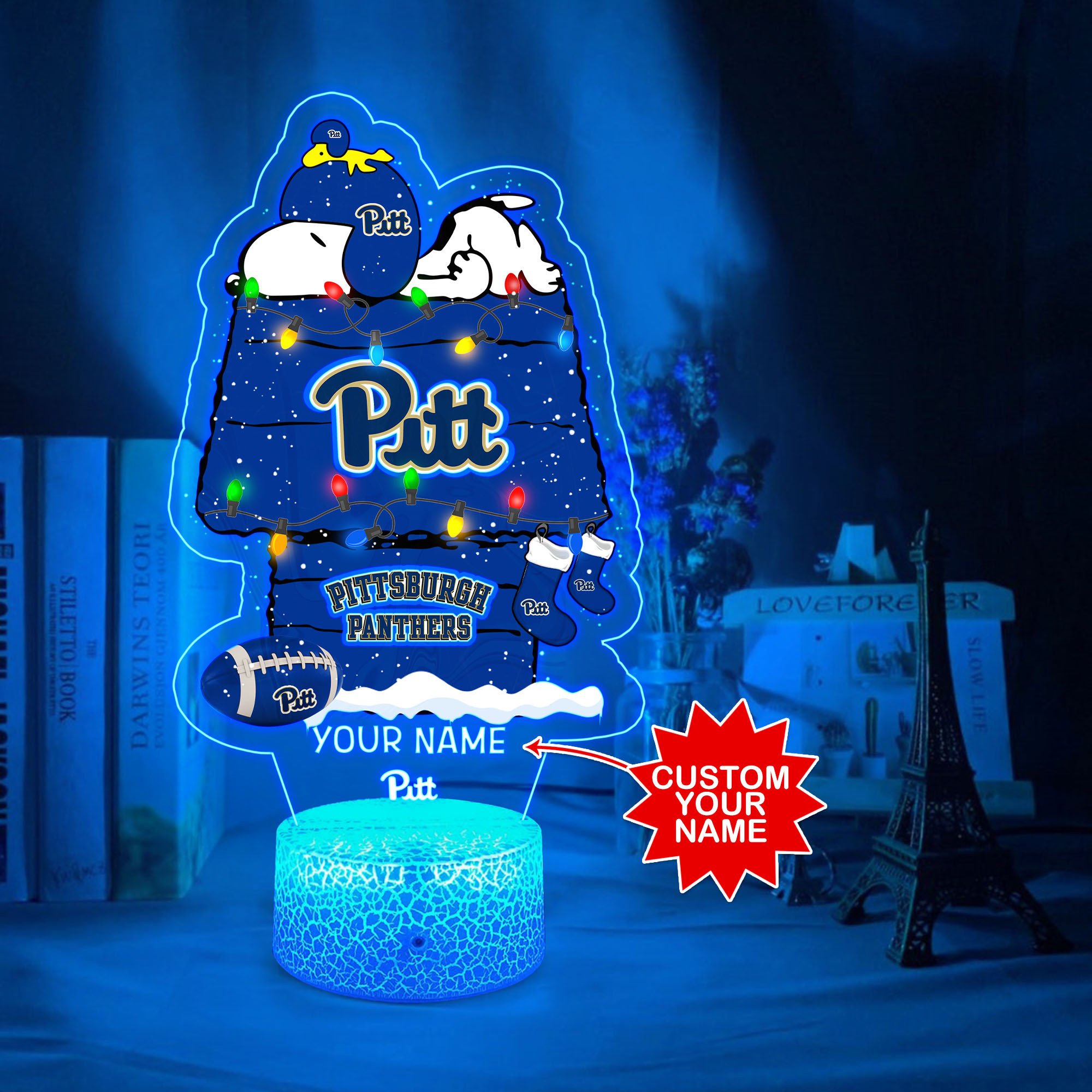 Personalized NCAA Pittsburgh Panthers Led Lamp 4 Personalized NCAA Pittsburgh Panthers Led Lamp 1 2 3