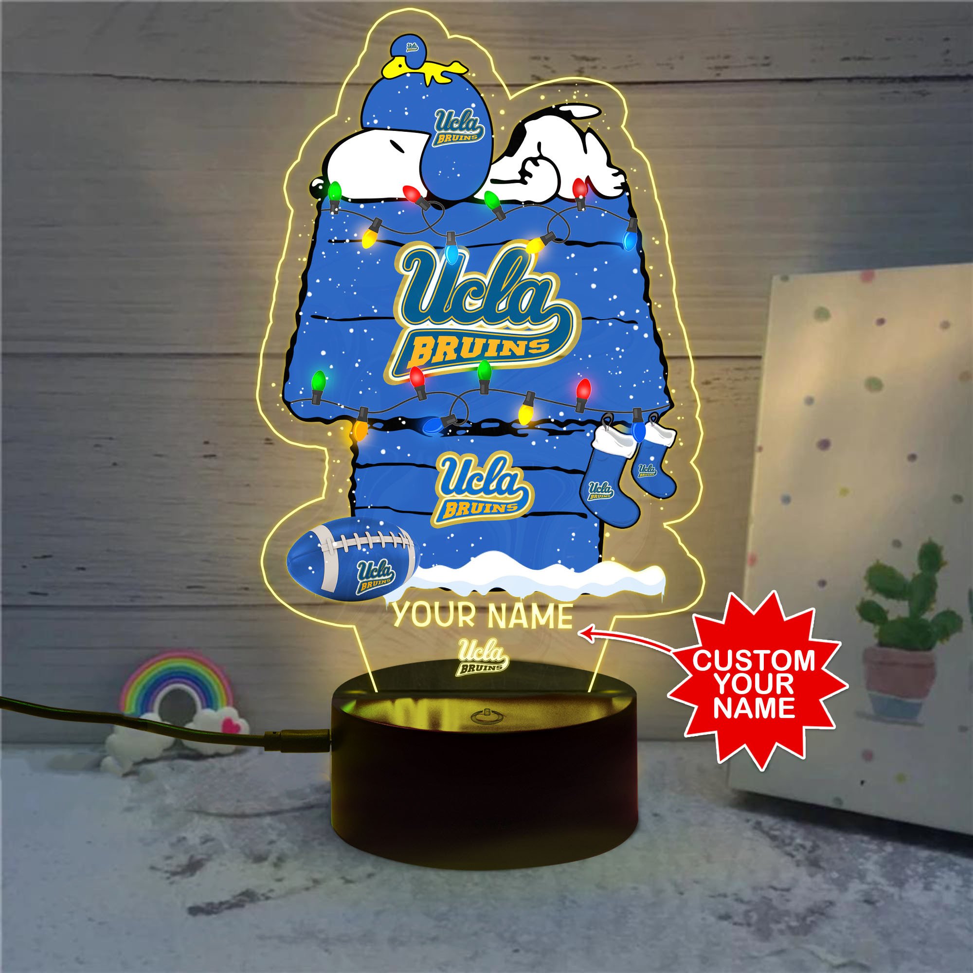 Personalized NCAA UCLA Bruins Led Lamp 1