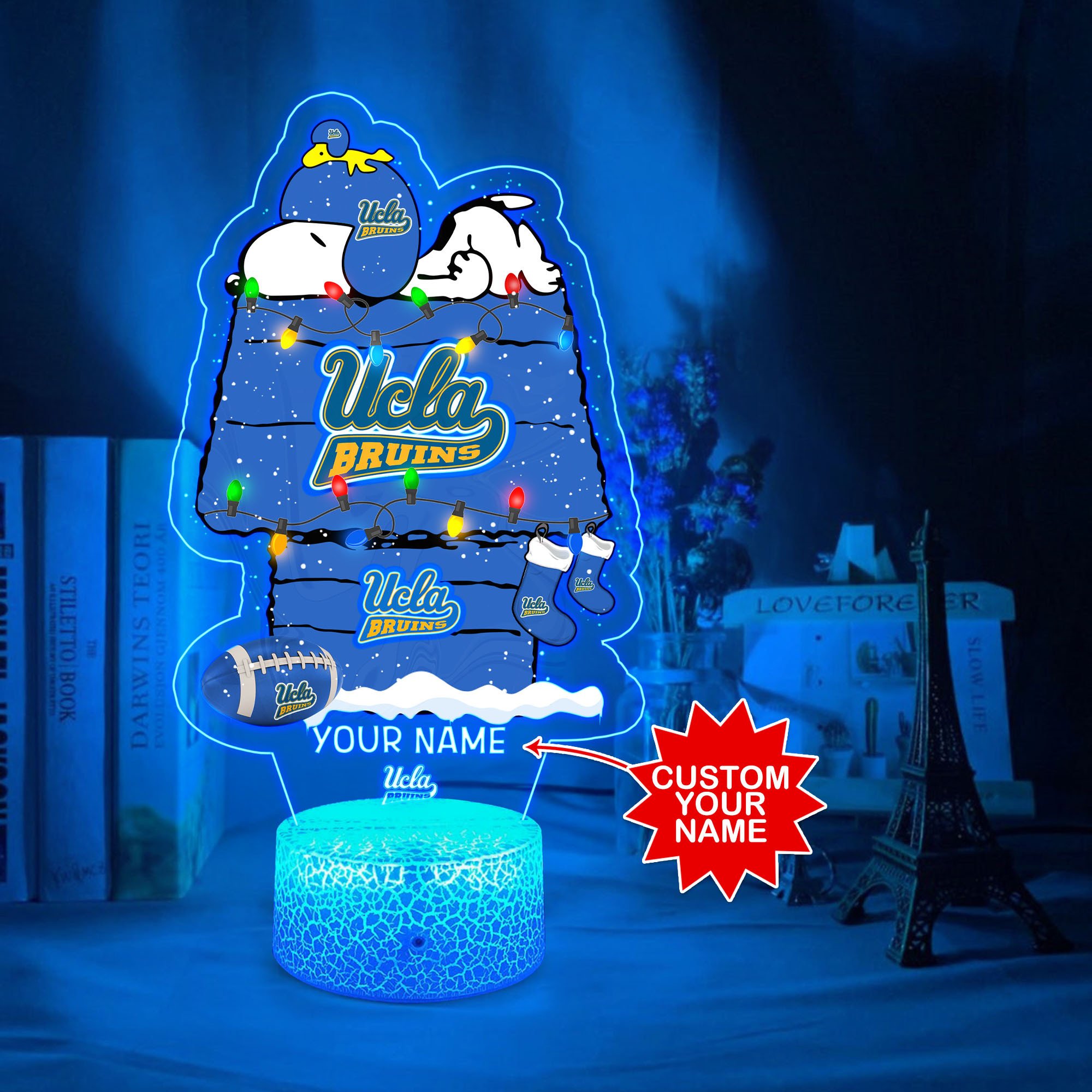 Personalized NCAA UCLA Bruins Led Lamp 4 Personalized NCAA UCLA Bruins Led Lamp 1 2 3