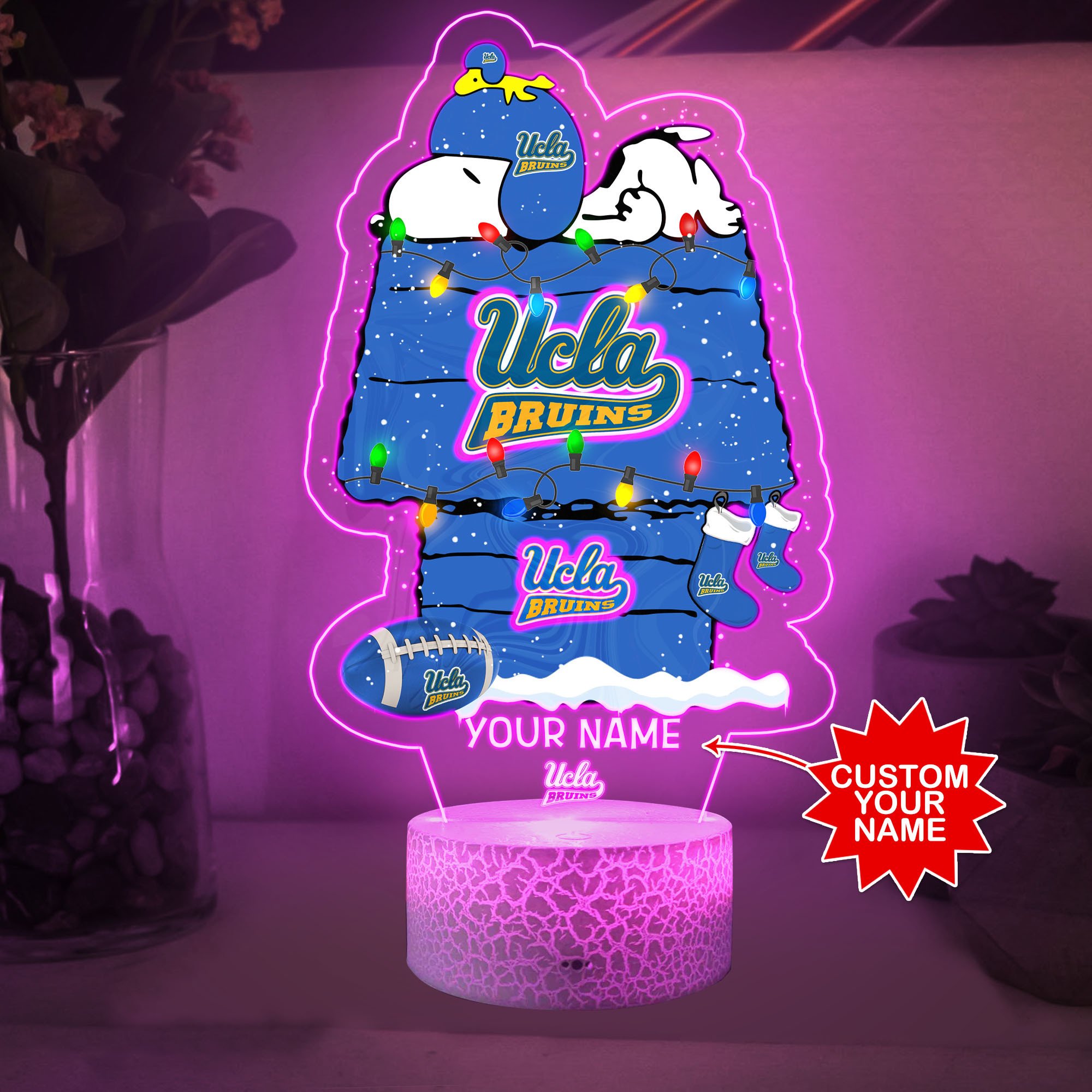Personalized NCAA UCLA Bruins Led Lamp 5 Personalized NCAA UCLA Bruins Led Lamp 1 2 3 4