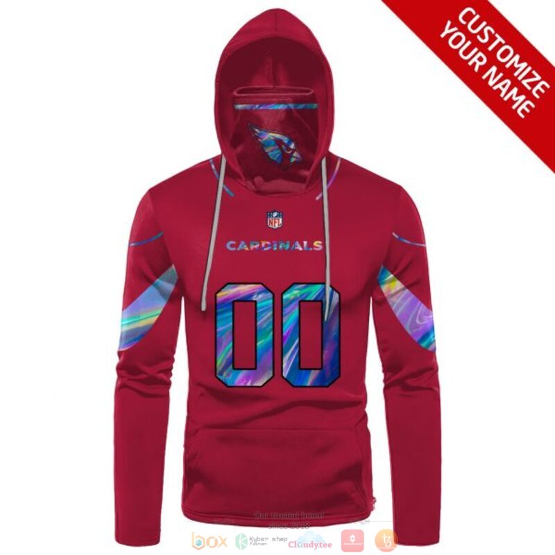 Personalized NFL Arizona Cardinals red custom 3d hoodie mask 1