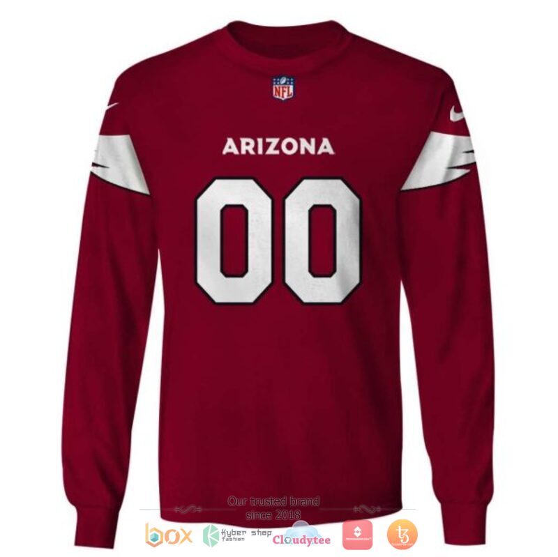 Personalized NFL Arizona Cardinals red custom 3d shirt hoodie 1 2 3 4