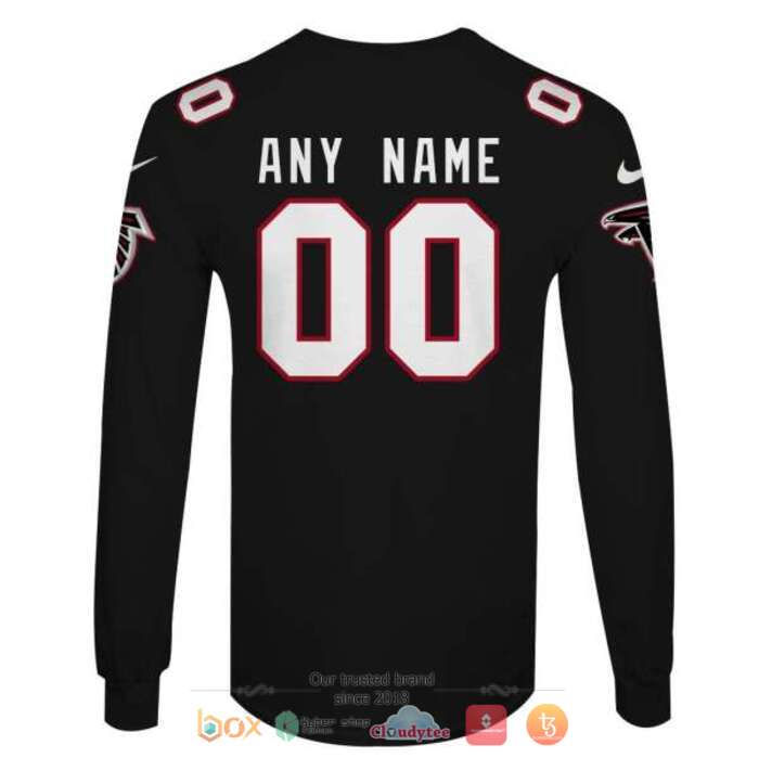 Personalized NFL Atlanta Falcons Black 3d shirt hoodie 1 2 3 4 5