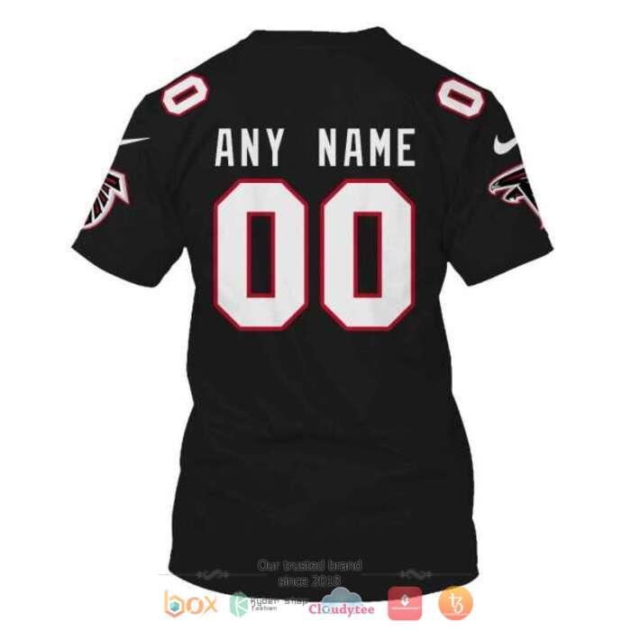 Personalized NFL Atlanta Falcons Black 3d shirt hoodie 1 2 3 4 5 6 7