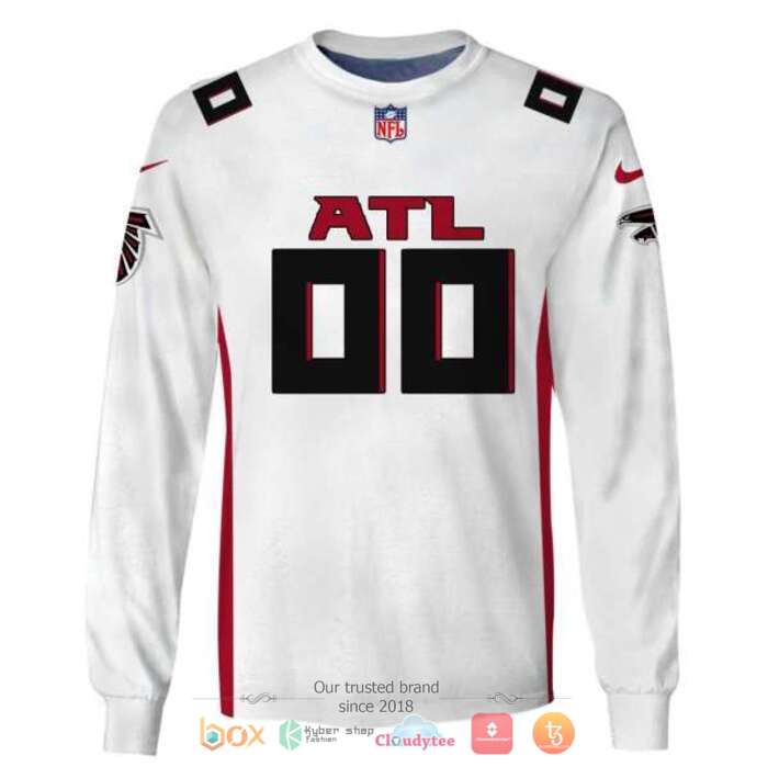 Personalized NFL Atlanta Falcons White 3d shirt, hoodie 5 Personalized NFL Atlanta Falcons White 3d shirt hoodie 1 2 3 4