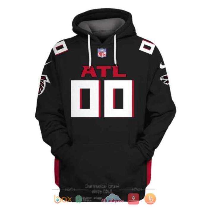 Personalized NFL Atlanta Falcons dark brown 3d shirt, hoodie 3 Personalized NFL Atlanta Falcons dark brown 3d shirt hoodie 1 2