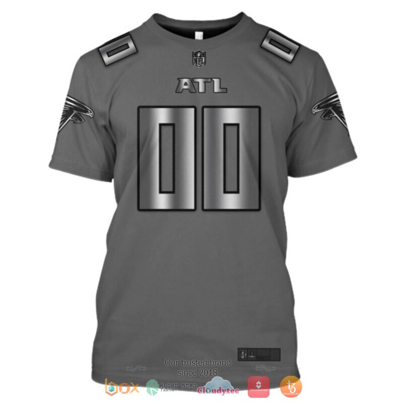 NFL Atlanta Falcons dark grey Personalized custom jersey shirt, hoodie 7 Personalized NFL Atlanta Falcons dark grey custom 3d shirt hoodie 1 2 3 4 5 6