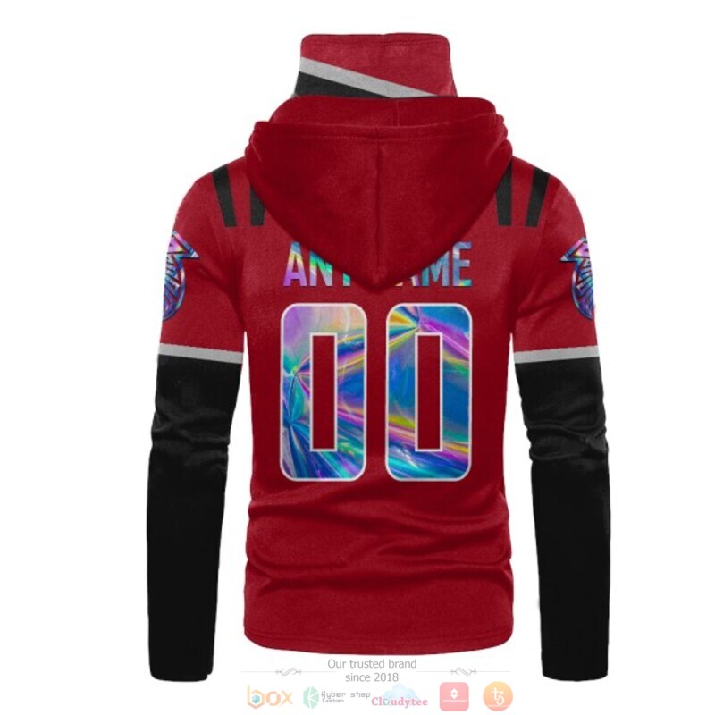 NFL Atlanta Falcons red black Personalized custom 3d hoodie mask 3 Personalized NFL Atlanta Falcons red black custom 3d hoodie mask 1 2