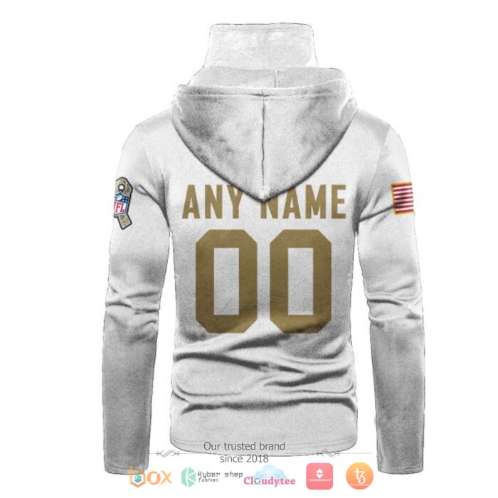 Personalized NFL Baltimore Ravens white 3d hoodie mask 3 Personalized NFL Baltimore Ravens white 3d hoodie mask 1 2