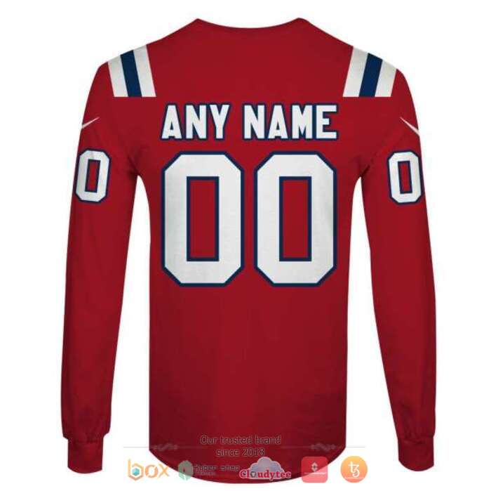 Personalized NFL Buffalo Bills Red 3d shirt hoodie 1 2 3 4 5