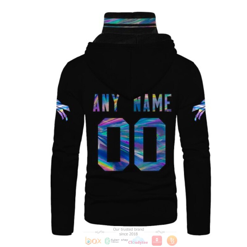 NFL Buffalo Bills black Personalized custom 3d hoodie mask 3 Personalized NFL Buffalo Bills black custom 3d hoodie mask 1 2